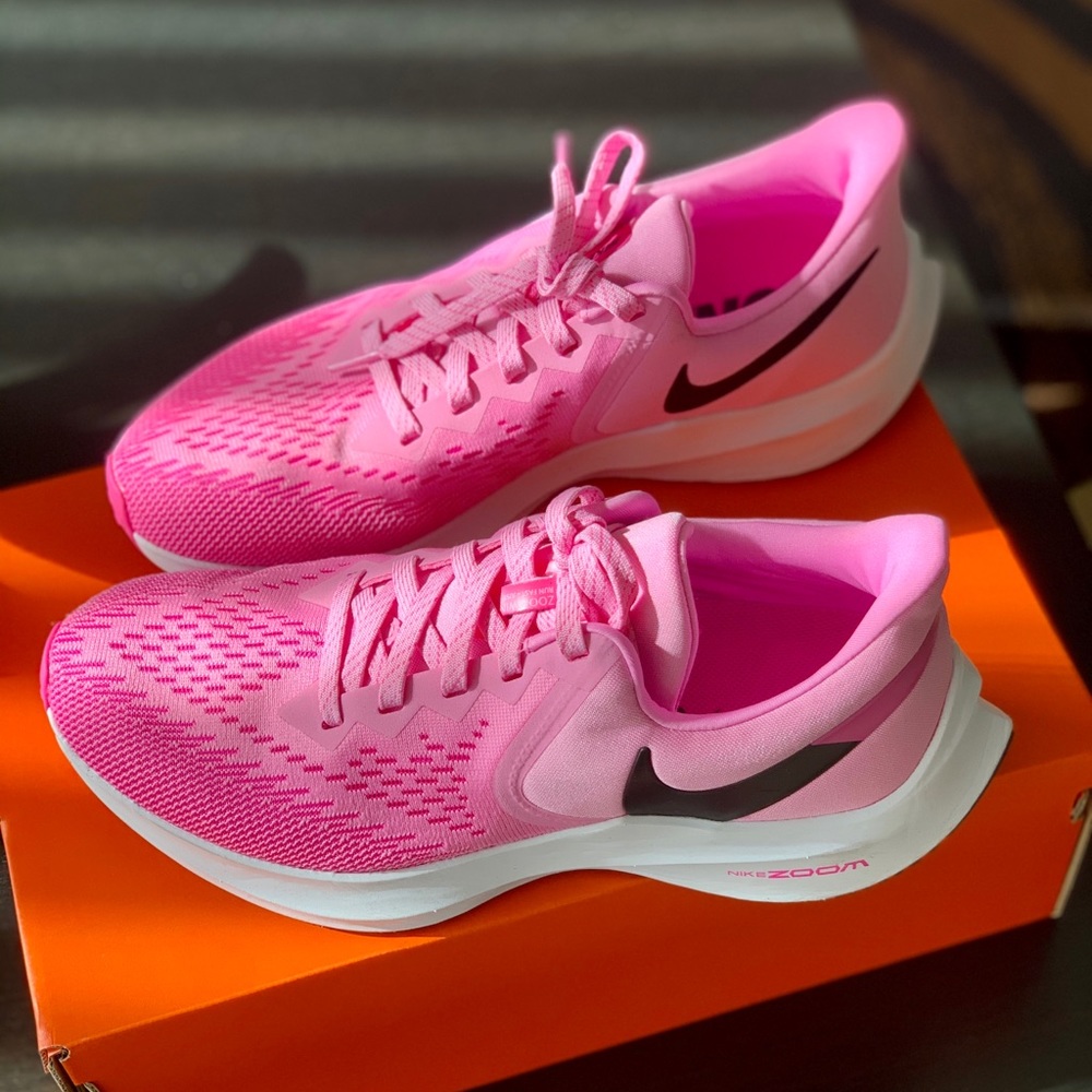 Brand new PINK NIKE sneakers!!